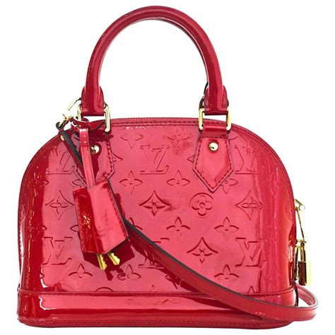 red patent louis vuitton handbag|louis vuitton vernis leather strap.